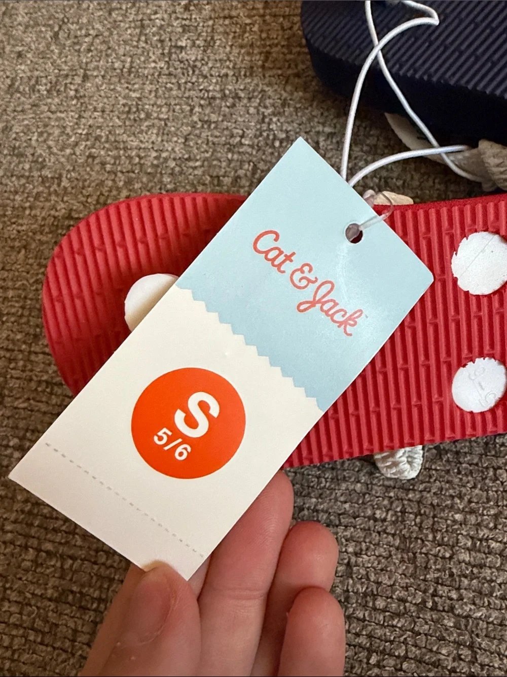 Cat & Jack Red, White & Blue USA Kids' Flip Flop Sandals